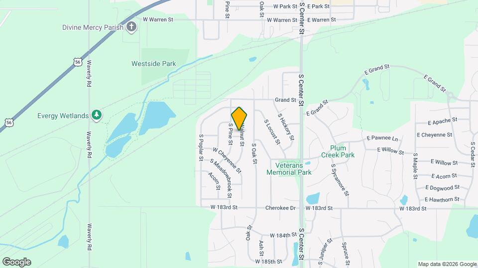 592 S Walnut St Map and Location Details