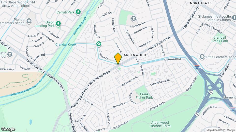Ardenwood Rental Condominiums Map and Location Details
