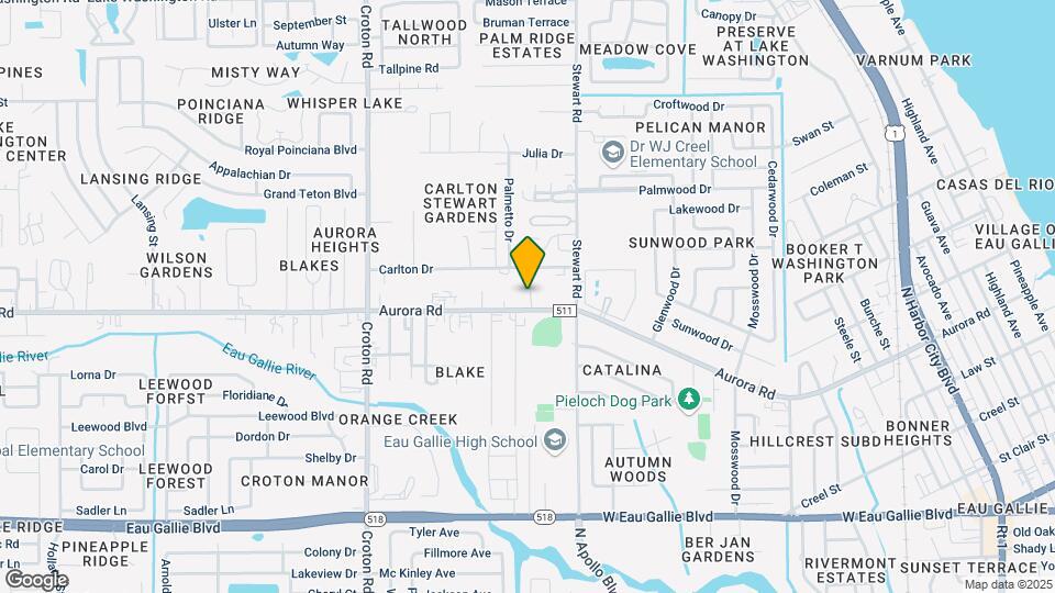 1692 Aurora Rd Map and Location Details