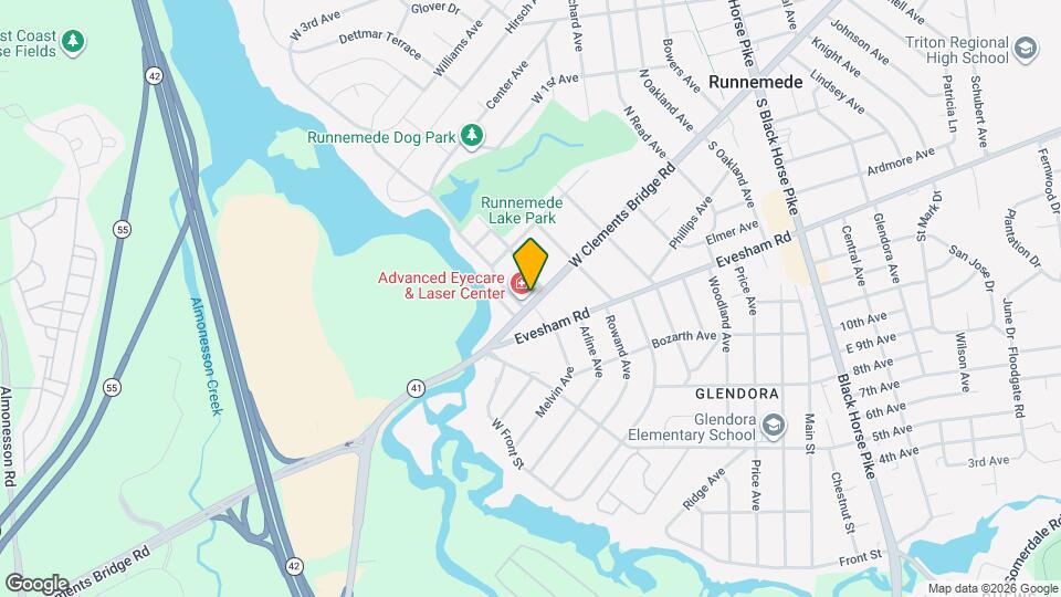 615 W Clements Bridge Rd Map and Location Details