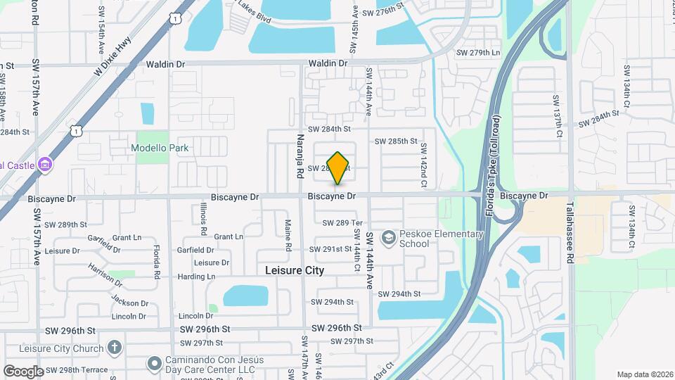14475 SW 288th St Map and Location Details