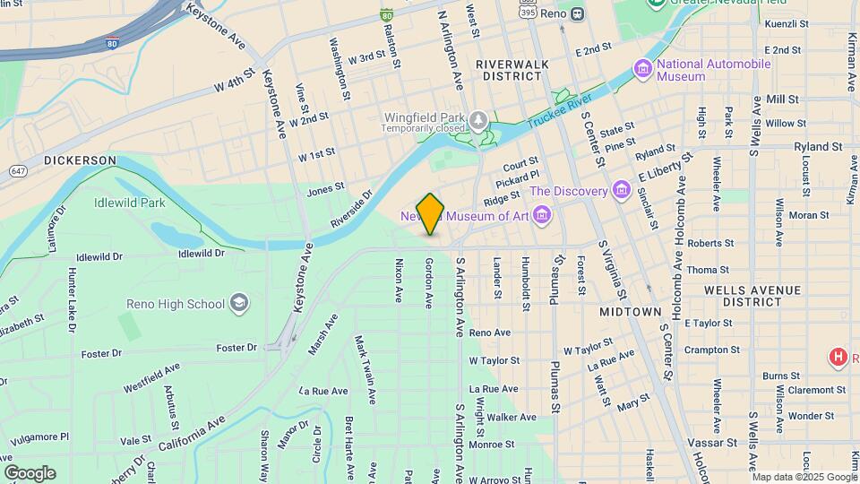 543 California Ave Map and Location Details