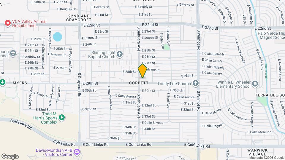 1867 S Teachers Row Ln Map and Location Details