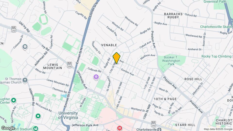 1609 Gordon Ave Mapa y Detalles de la Ubicación