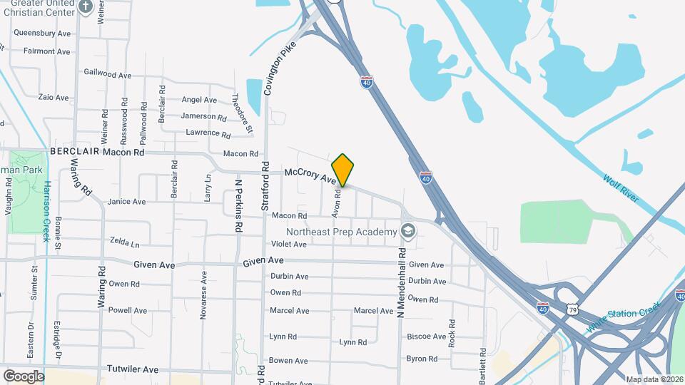 1058 Avon Rd Map and Location Details