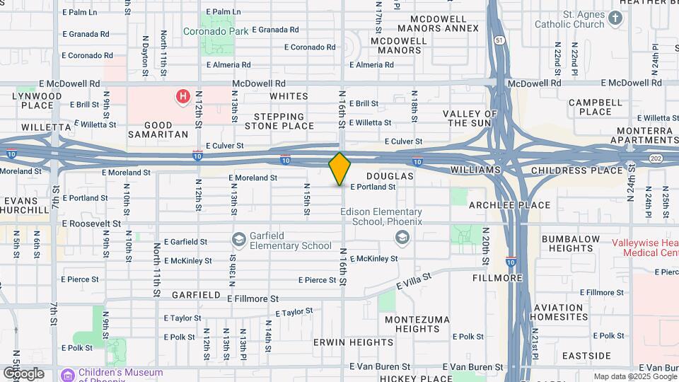 1036 N 16th St Map and Location Details