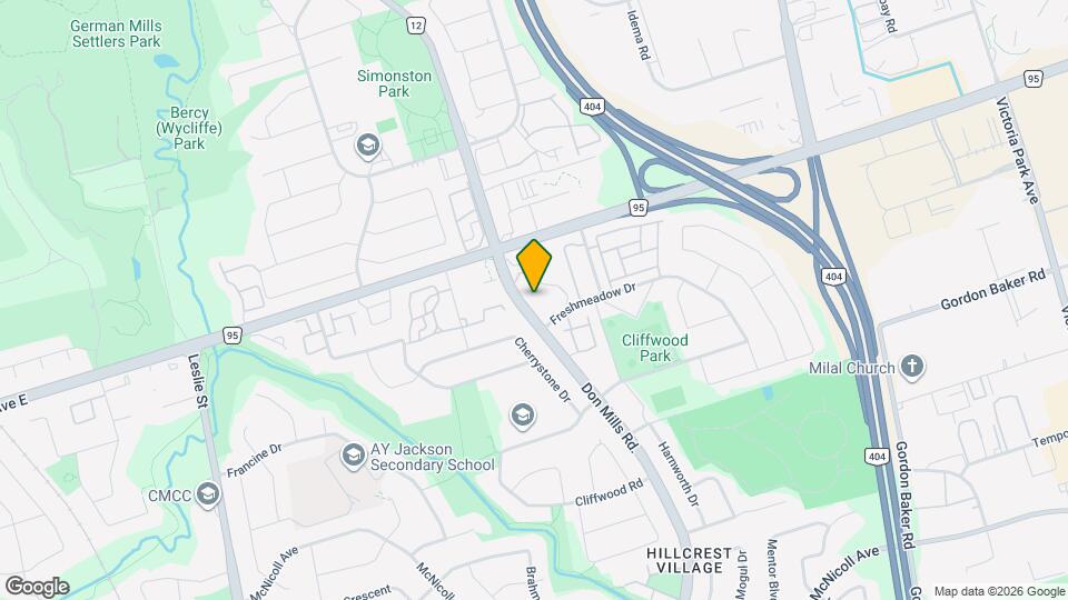 4001 Don Mills Rd. Map and Location Details