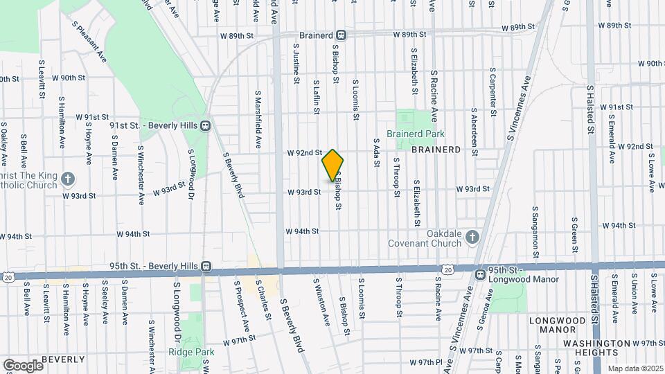 1439 W 93rd St Map and Location Details