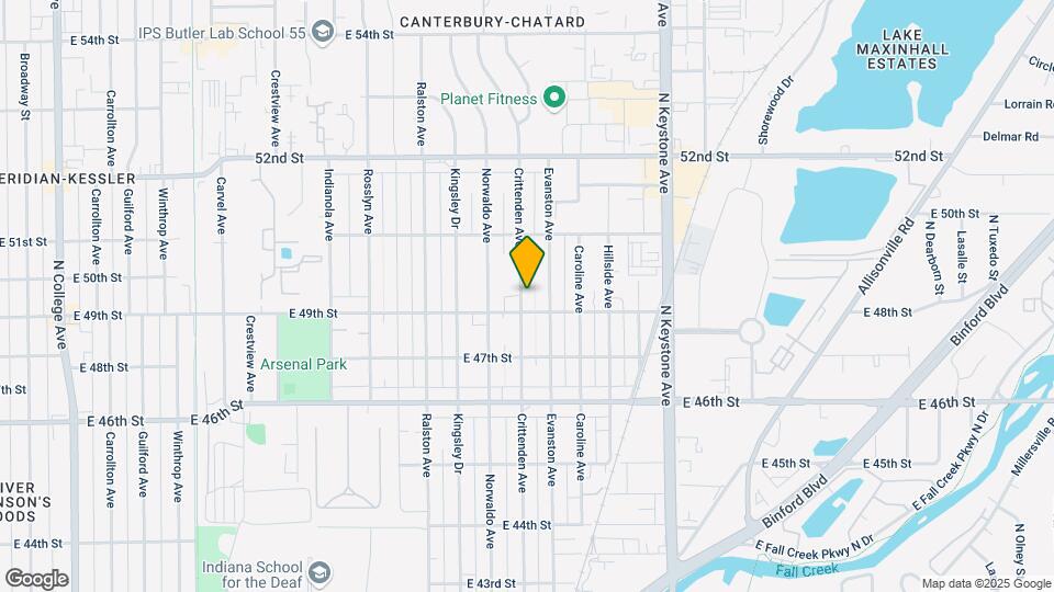 4915 Crittenden Ave Map and Location Details
