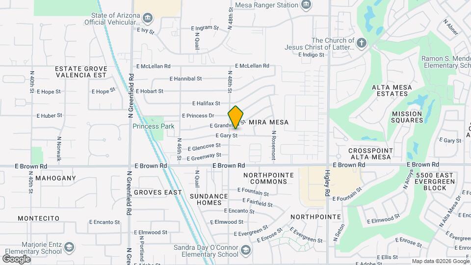 4812 E Gary St Map and Location Details