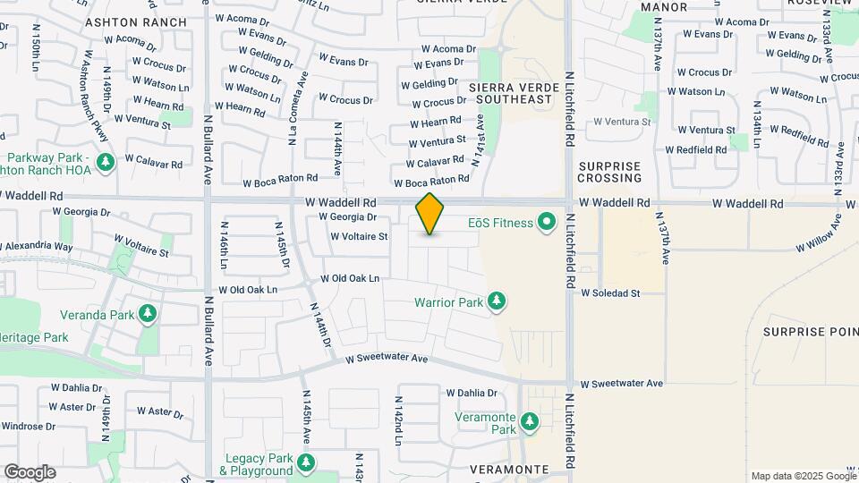 14202 W Willow Ave Map and Location Details
