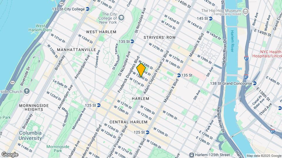 228 W 132nd St Map and Location Details
