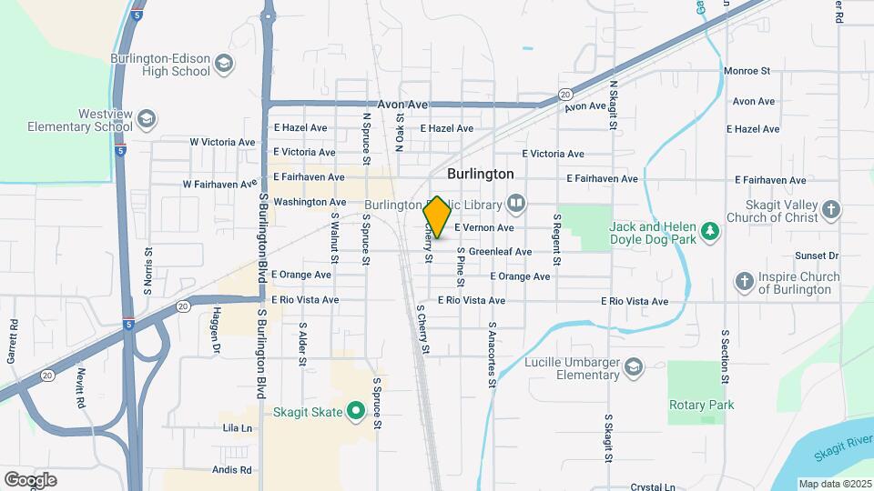 330 S Cherry St, Unit B Map and Location Details