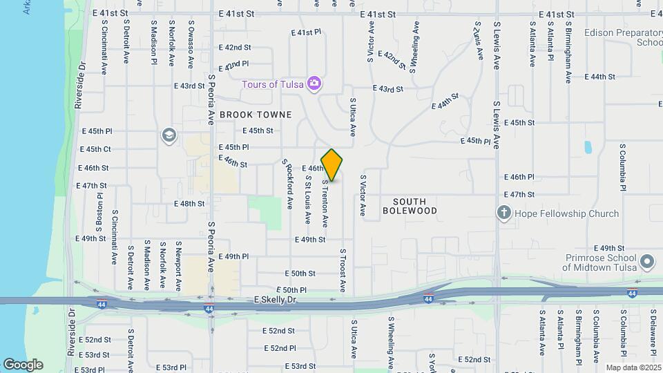 4637 S Trenton Ave Map and Location Details
