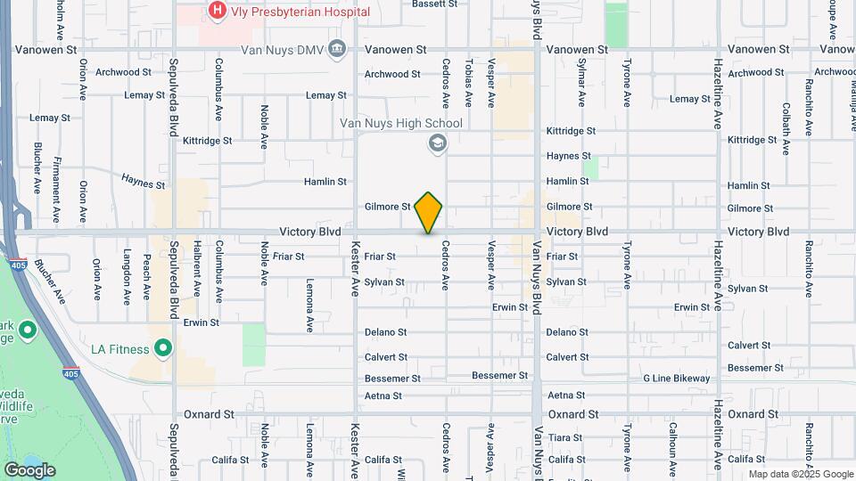 14724 Victory Blvd Mapa y Detalles de la Ubicación