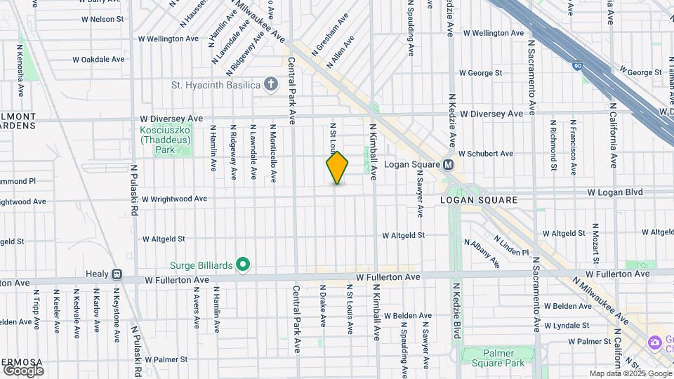 3456 W Wrightwood Ave Mapa y Detalles de la Ubicación