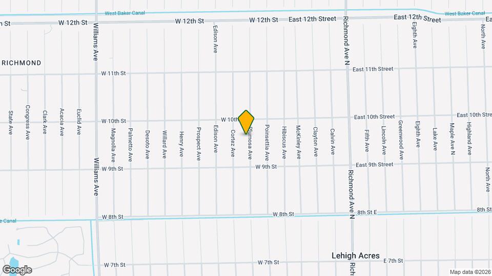 915 Plumosa Ave Mapa y Detalles de la Ubicación