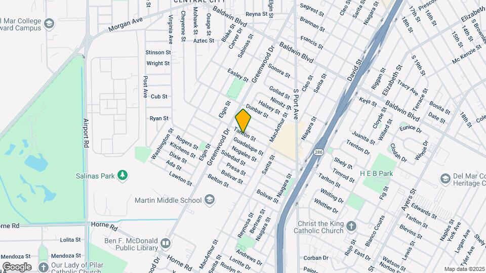 2621 Tarlton St Mapa y Detalles de la Ubicación