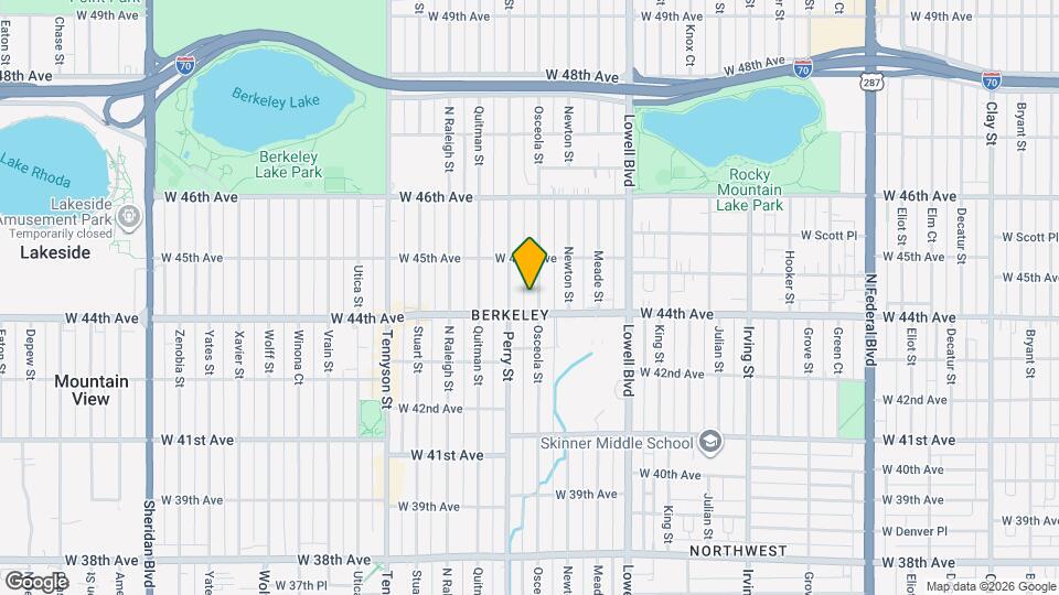 4431 Osceola St Map and Location Details