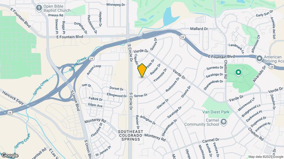 1312 Rainier Dr Mapa y Detalles de la Ubicación