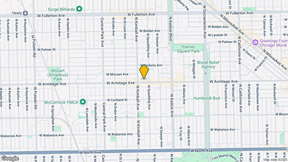 3316 W Armitage Ave, Unit 2 Map and Location Details