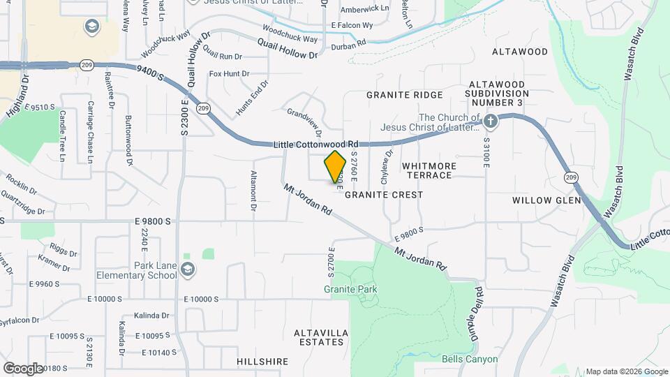 9714 S 2720 E Map and Location Details