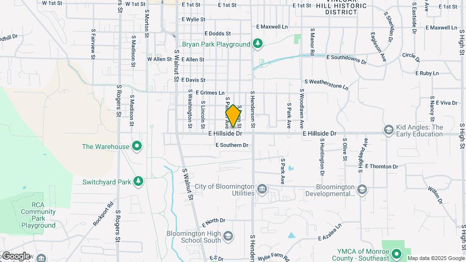 417 E Hillside Dr Map and Location Details