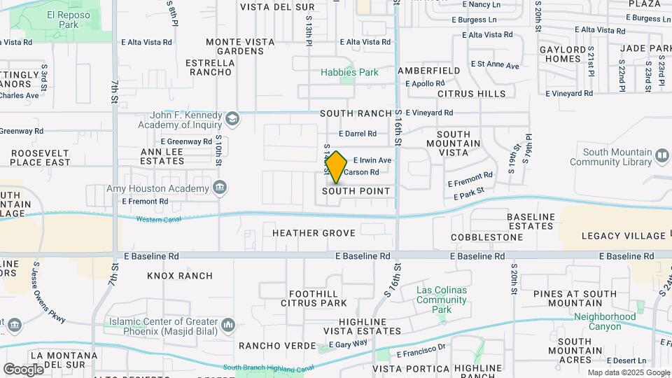 1411 E Carter Rd Map and Location Details