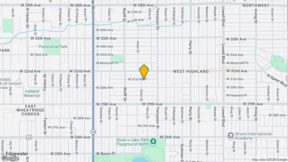 4540 W 31st Ave Map and Location Details