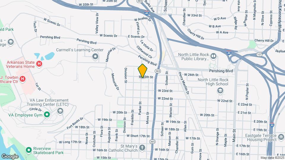 2410 Parker St Map and Location Details