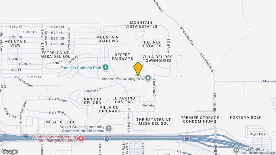 10476 S Del Montes Map and Location Details