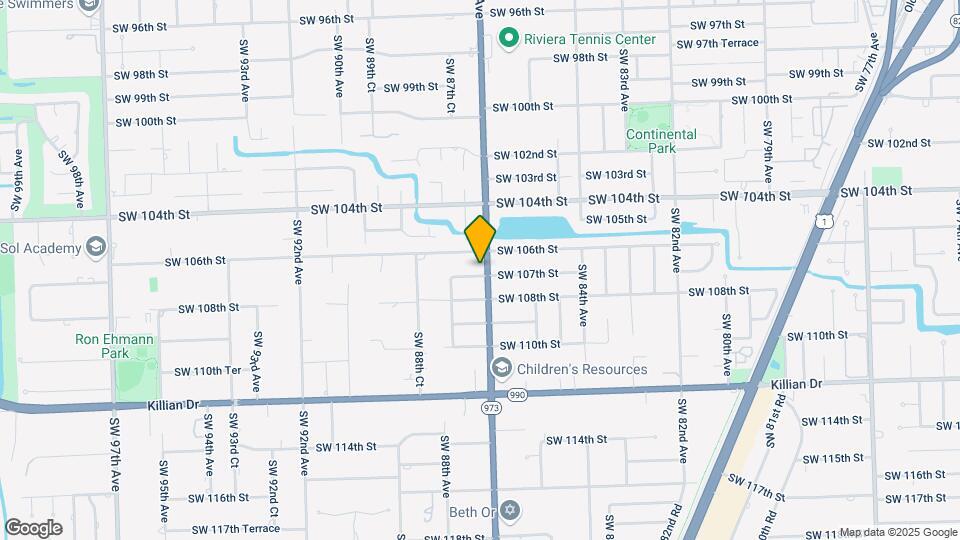 10670 SW 87th Ave Map and Location Details