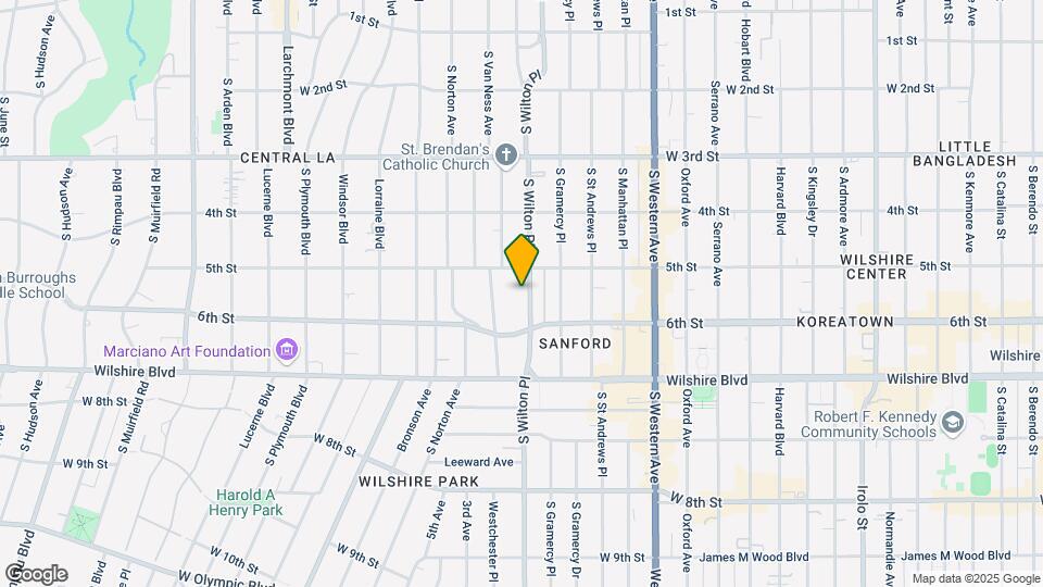 527 S Wilton Pl Map and Location Details