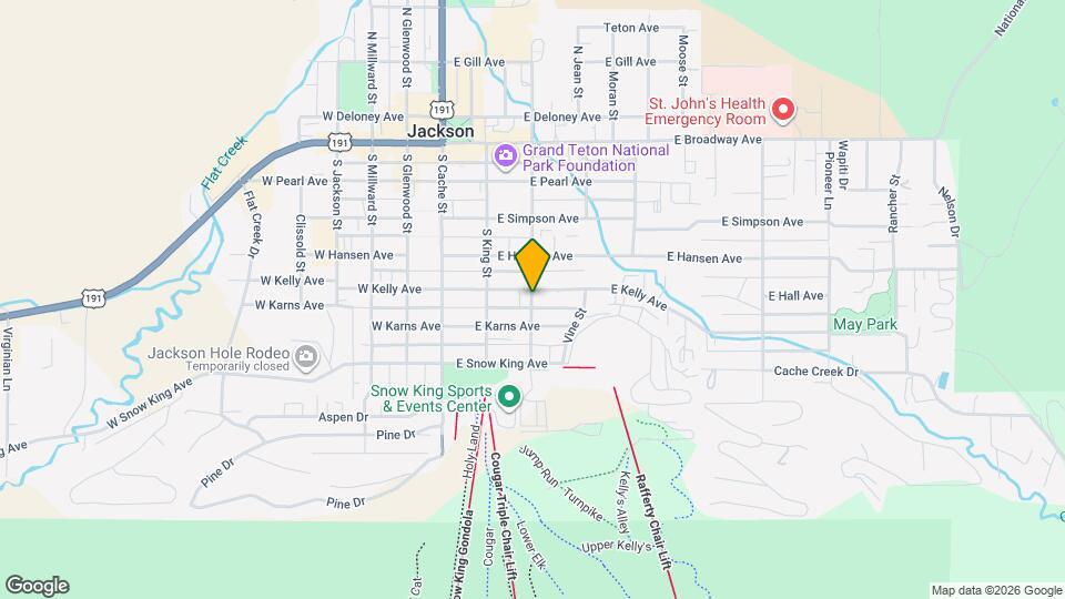 740 Snow King Dr Map and Location Details