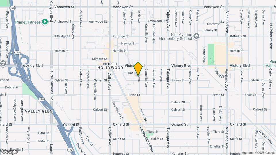 11535 Sylvan St Map and Location Details