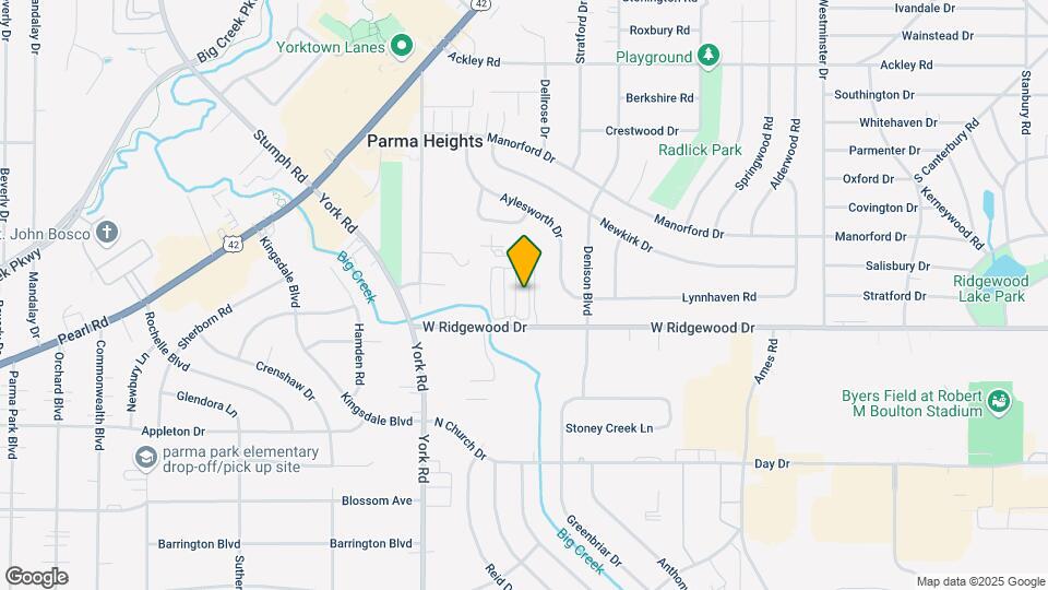 Ridgewood Park Apartments Map and Location Details