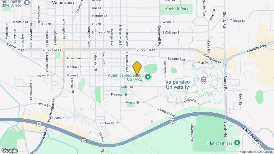 820 Brown St Mapa y Detalles de la Ubicación