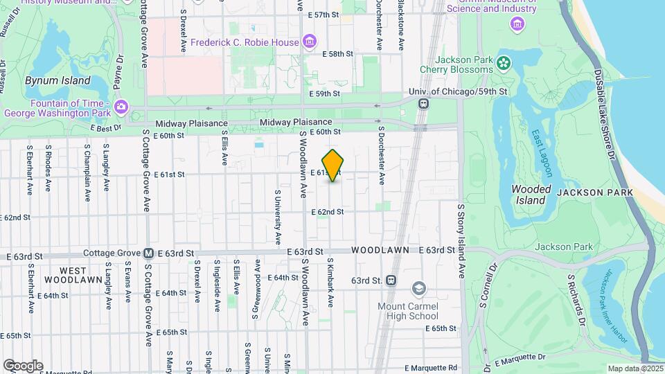 6123 S Kimbark Ave, Unit 2S Mapa y Detalles de la Ubicación