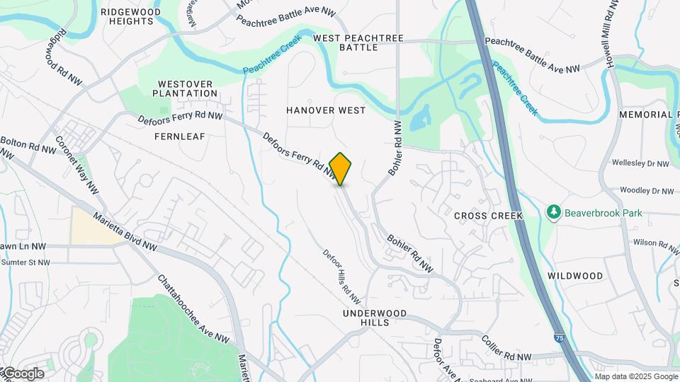 2312 Defoors Ferry Rd NW Map and Location Details