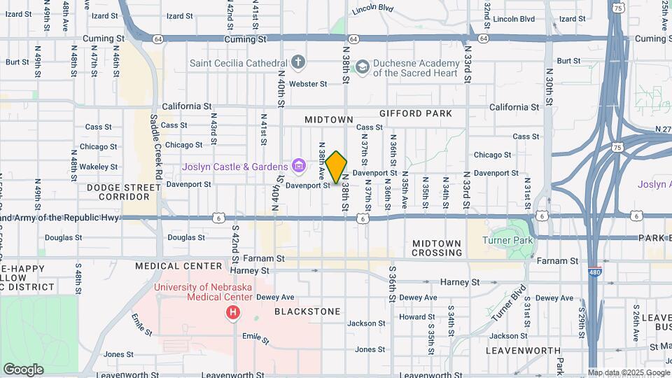 3809 Davenport St Map and Location Details