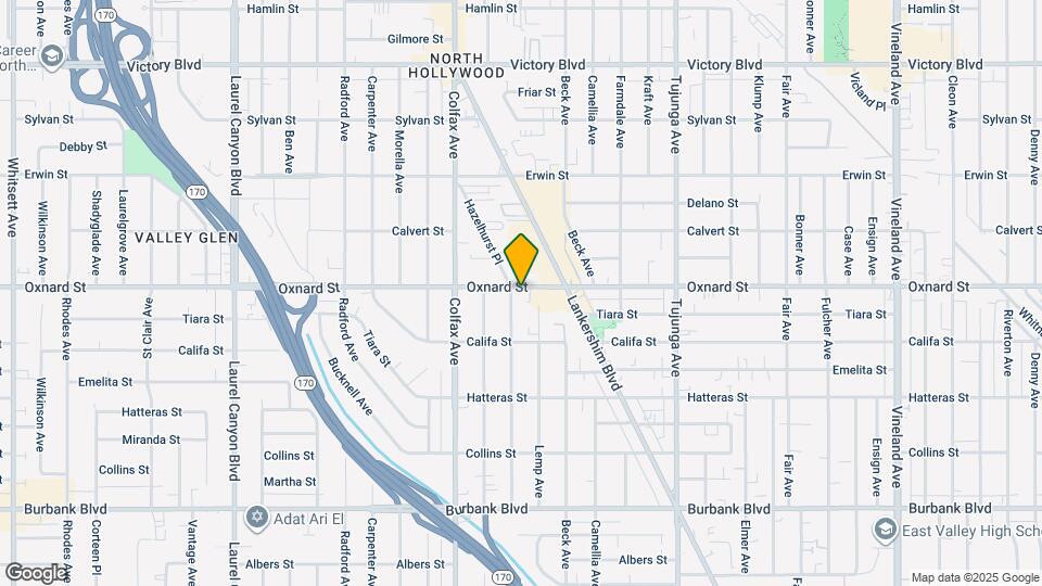 11622 Oxnard St Map and Location Details