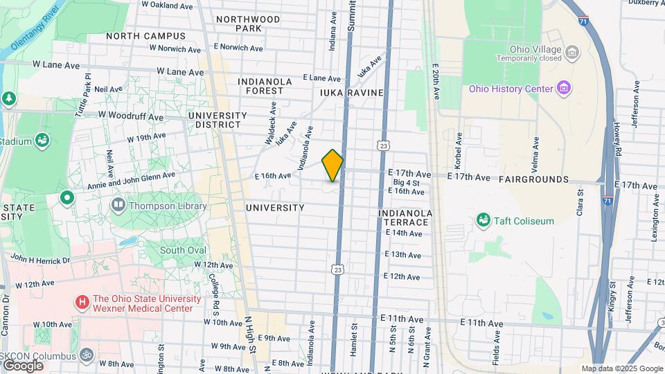 235 E 16th Ave Map and Location Details
