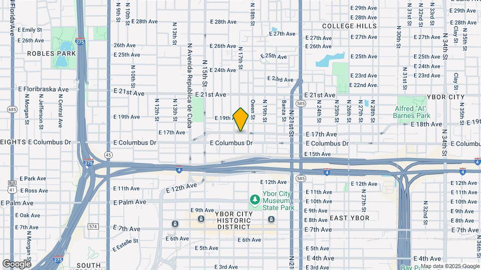 1705 E 17th Ave Map and Location Details