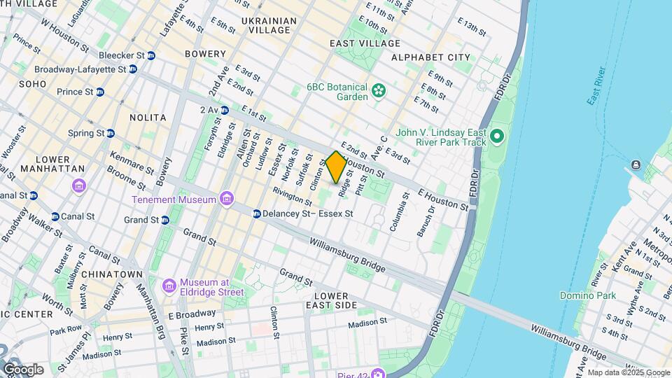 195 Stanton St Mapa y Detalles de la Ubicación