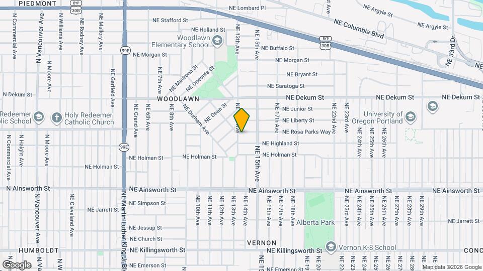 1318 NE Rosa Parks Way Map and Location Details