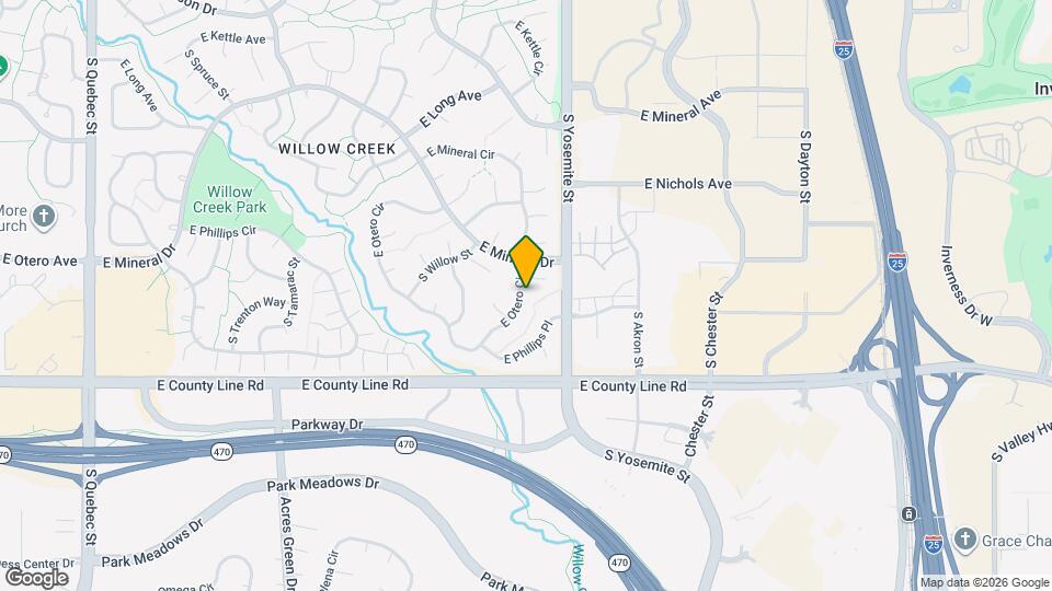 8750 E Otero Cir Map and Location Details