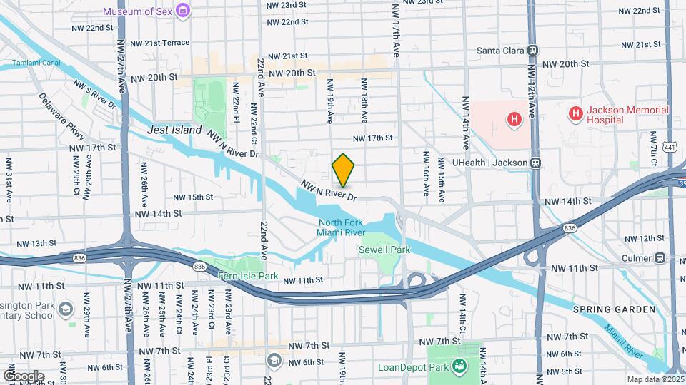 1861 NW N River Dr Map and Location Details