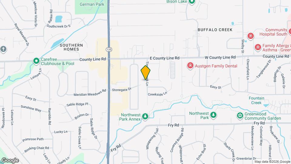 1120 Timber Creek Ln Map and Location Details