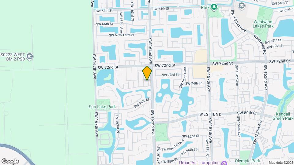 7446 SW 162nd Ct Map and Location Details