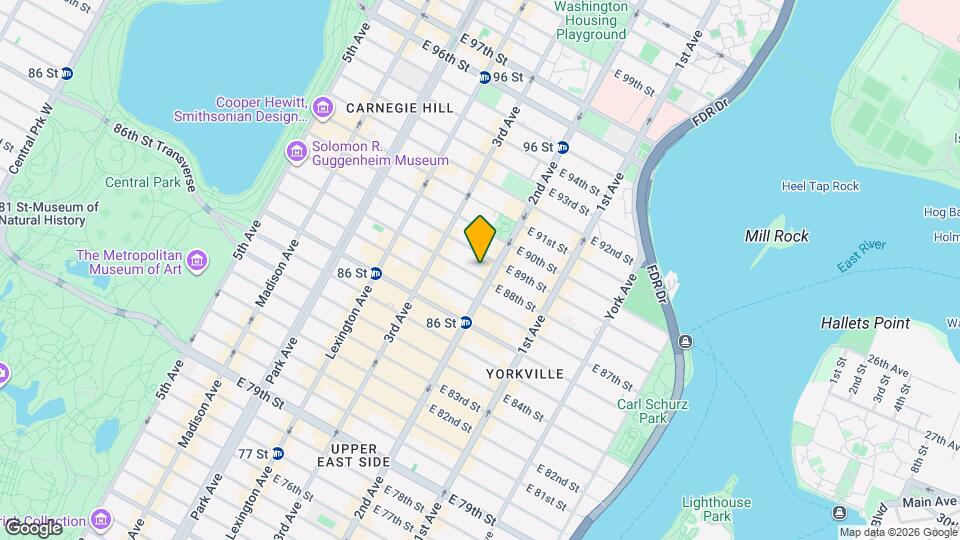 237 E 88th St Map and Location Details
